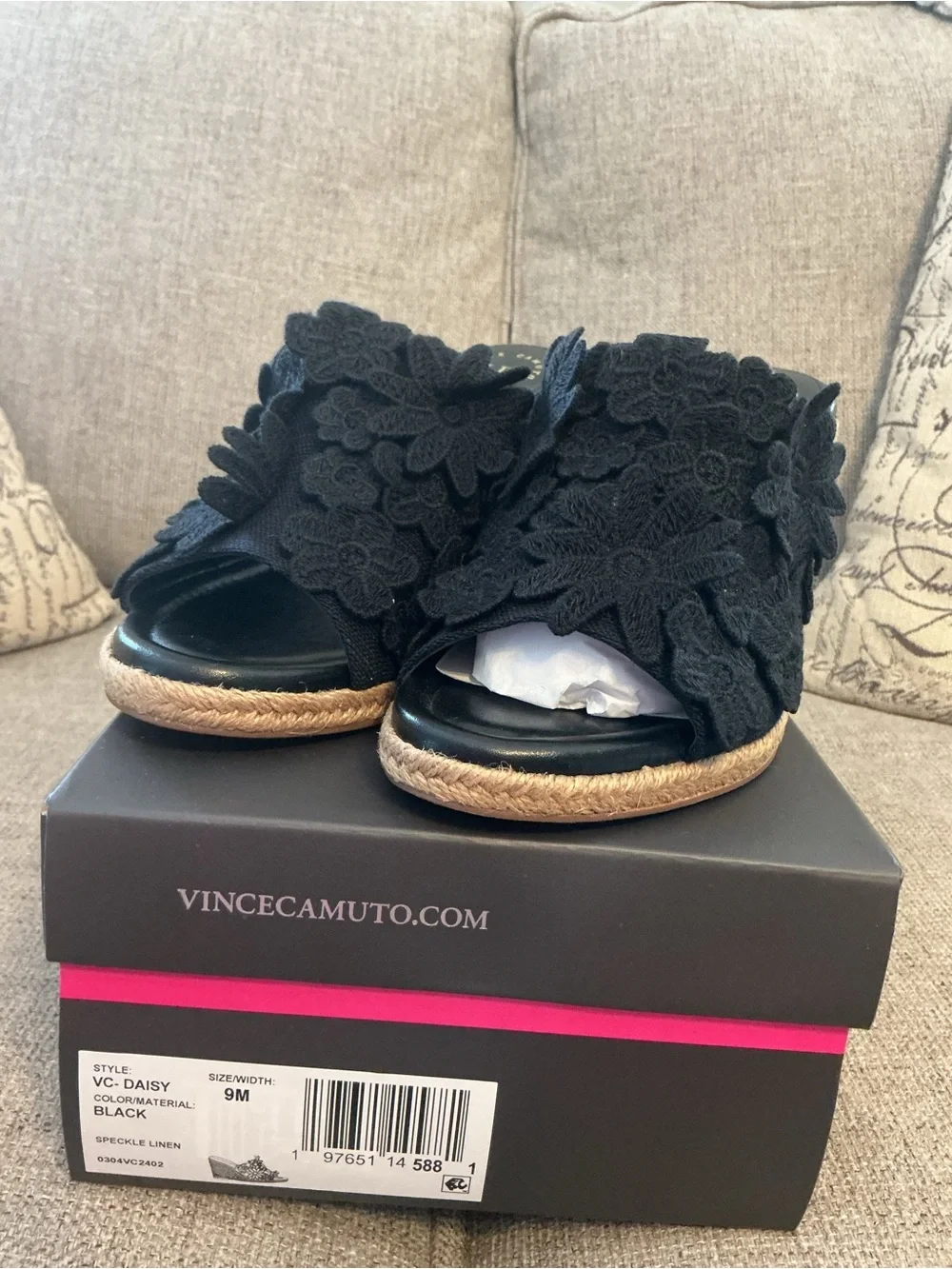 Vince Camuto X Laura Beverlin Wedge Sandals
